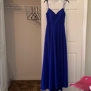 Royal blue gown
